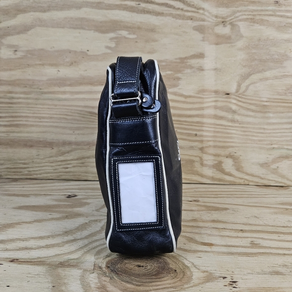 Roots Team Great Britain Olympics Genuine Leather Shoulder Bag Adjustable Strap - Picture 4 of 8